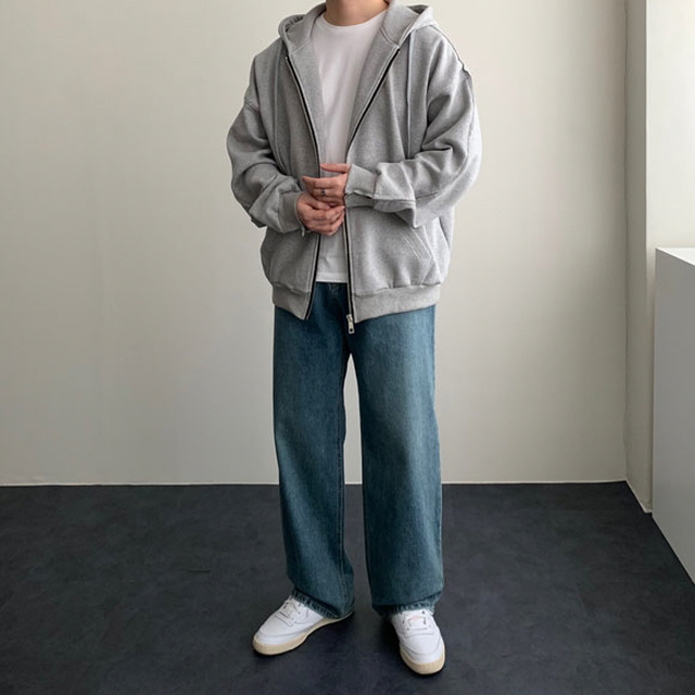 (SALE)남자블랙진 남자통청바지 남자와이드청바지 - 상세 이미지 4