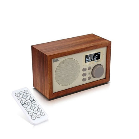 브리츠 디지털시계 듀얼알람 FM라디오 오디오 스트리밍 핸즈프리 스피커폰 블루투스 스피커