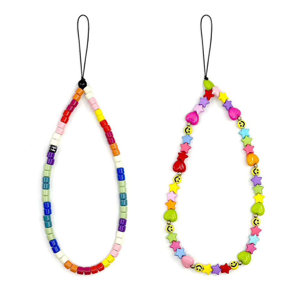 힐링쉴드 핸드폰 스트랩 비즈 줄 고리 레인보우 시리즈 IL21