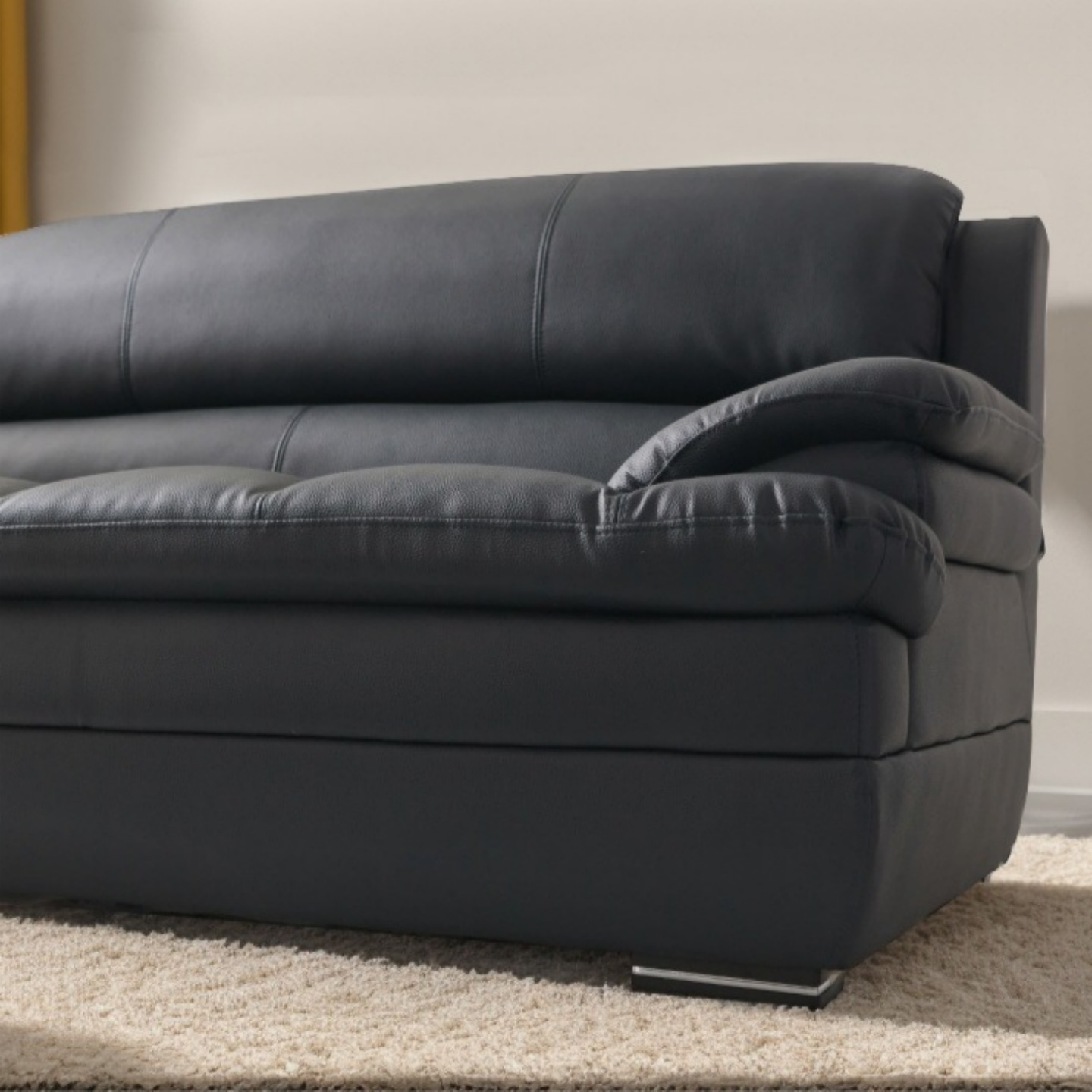 가구본 다프네 넓은쇼파 3인가죽소파