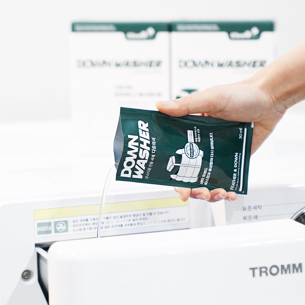 [클렌오] 다운와셔 오리털 구스다운 패딩/침낭/침구이불 전용 세탁 세제 15파우치X30ml