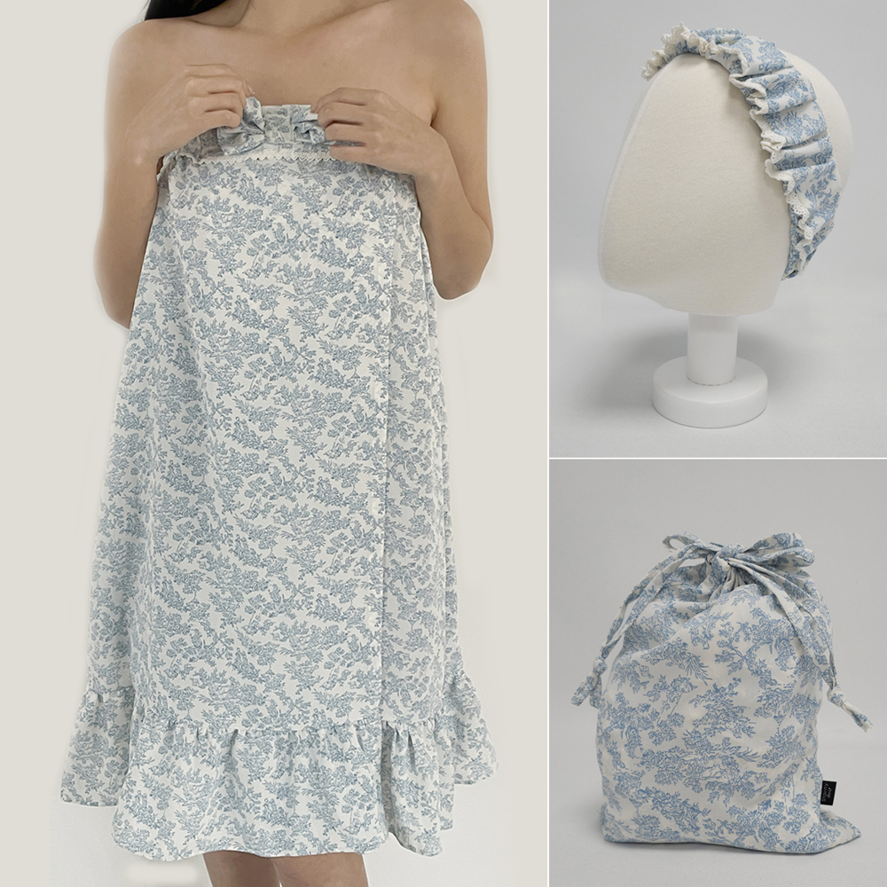 스타니 골프 샤워가운 목욕 슬립웨어 랩 고급 까운 단색꽃