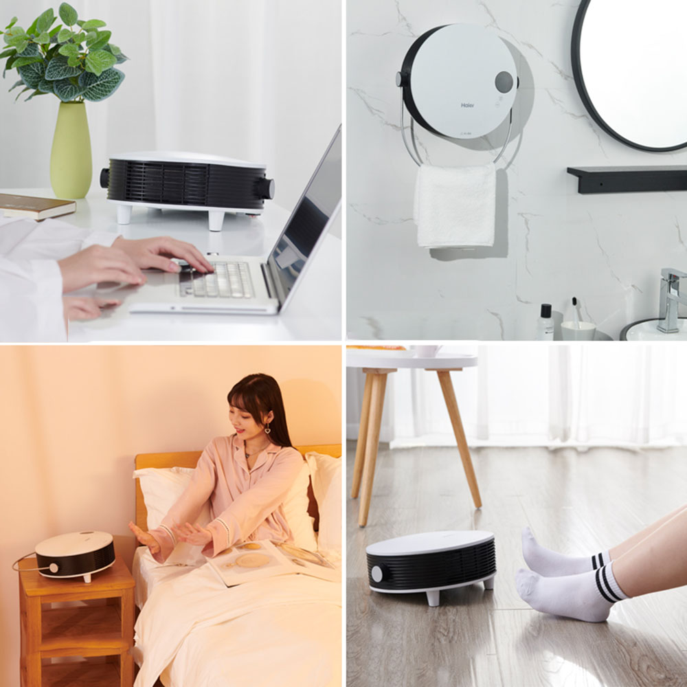 인버터 욕실히터 하이얼 난방기 히터 무타공 가정용 벽걸이 전기 화장실 온풍기 다이얼 리모컨 조절