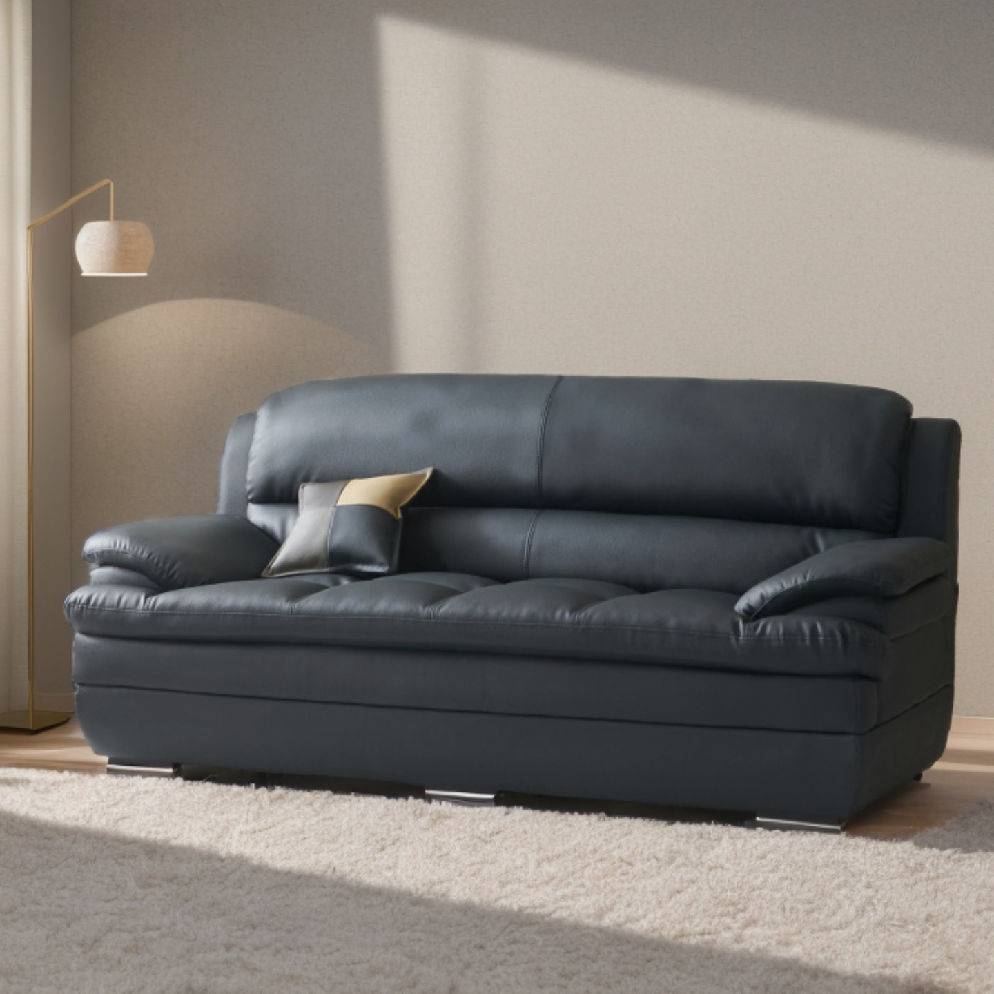 가구본 다프네 넓은쇼파 3인가죽소파