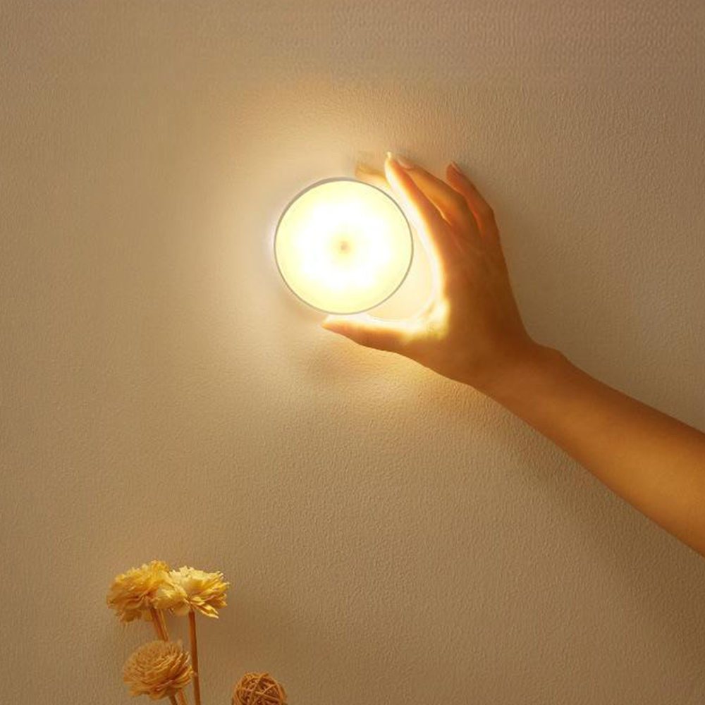 1+1 무타공 루밍 무선 LED 센서등 쿨화이트 화장실 신발장 현관문 충전식