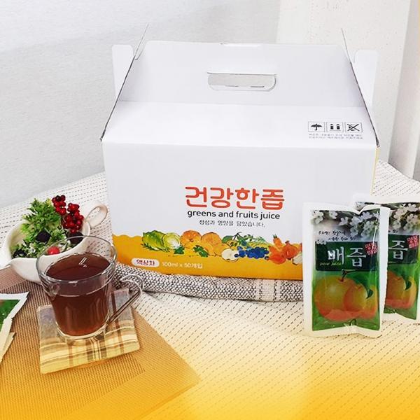 진솔건강 건강한즙 도라지배즙 100ml 100개입 100봉 제품 이미지