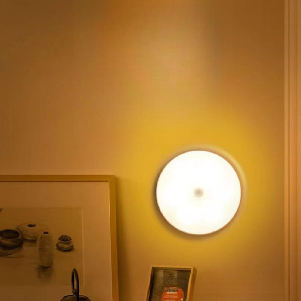 1+1 무타공 루밍 무선 LED 센서등 쿨화이트 화장실 신발장 현관문 충전식