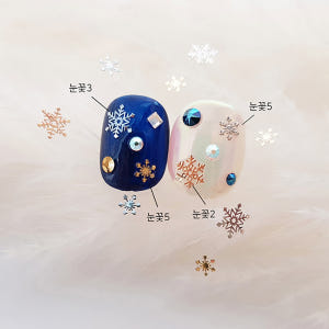 겨울네일 플레이크 보니비 메탈 눈꽃 초박 대용량 백금 (NO2) 솔직 후기 | 피부 타입별 분석 - 상품 이미지 4