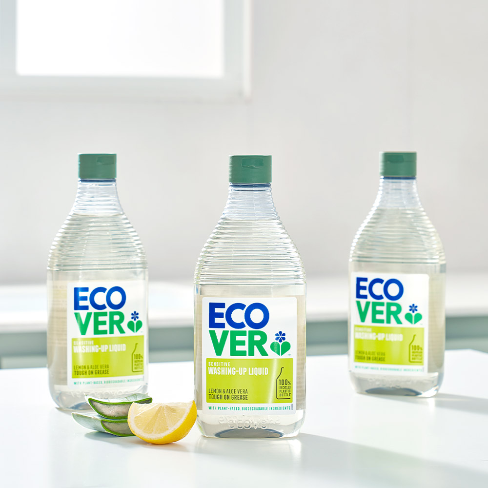 에코버 주방세제 레몬 알로에 450ml, 3개