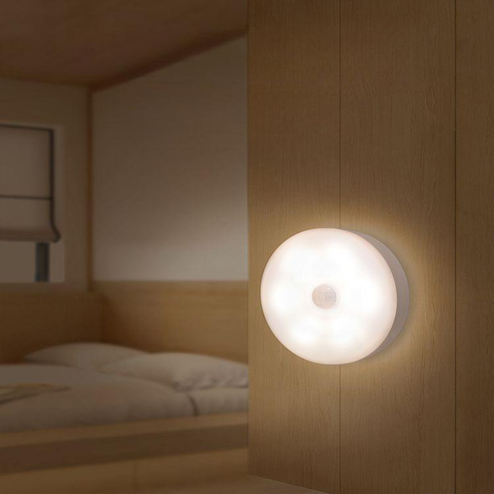 1+1 무타공 루밍 무선 LED 센서등 쿨화이트 화장실 신발장 현관문 충전식