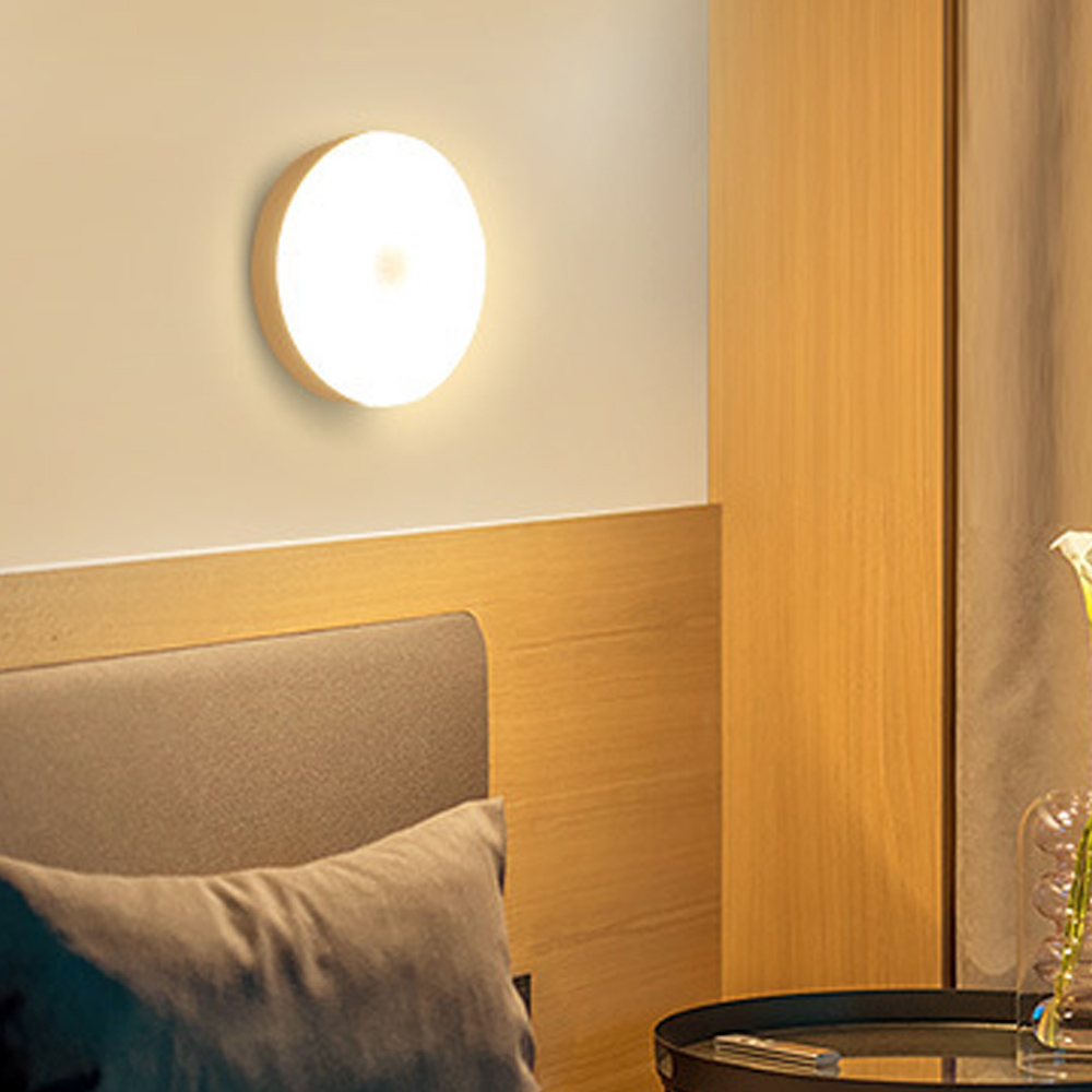 1+1 무타공 루밍 무선 LED 센서등 쿨화이트 화장실 신발장 현관문 충전식