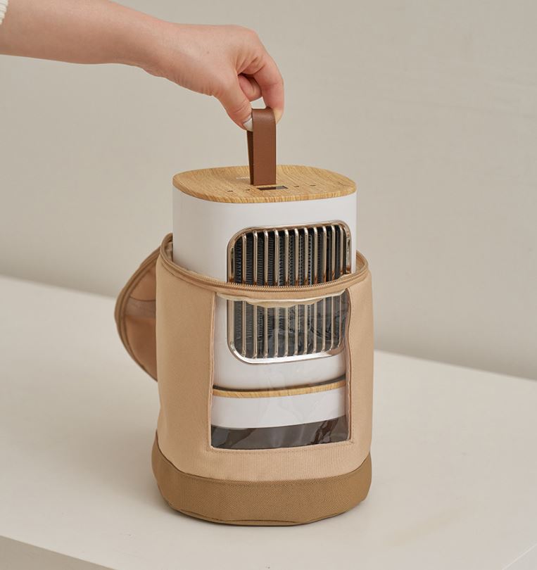 코드26 온풍기 팬히터 미니멀 PTC 전기 절약 우드화이트 PTCF1000WO 이미지 2