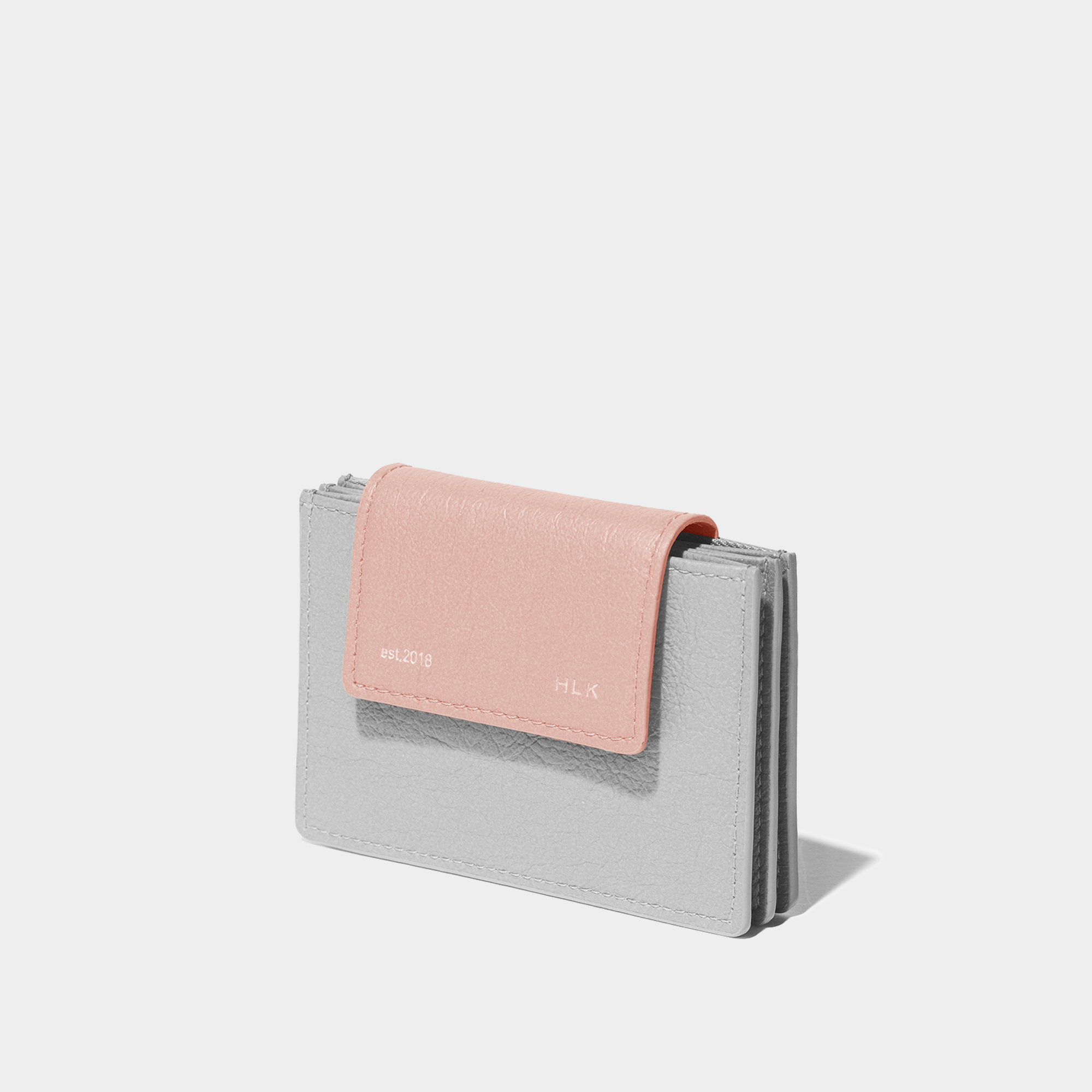 세미 플립 카드지갑/Sami Flip Card Wallet [Gray Pink] - 상세 이미지 3