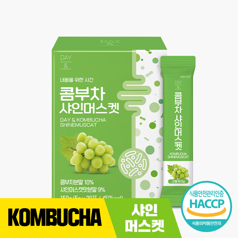 [오늘출발] 참앤들황토농원 데이앤 콤부차 샤인머스켓맛 5g 샤인머스켓, 30개입, 2개 - 상세 이미지 3