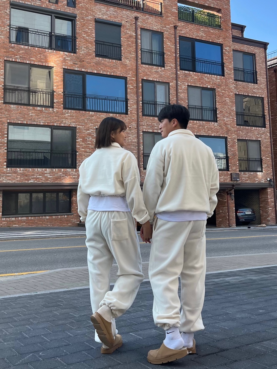겨울트레이닝복 후리스세트 양기모트레이닝세트 커플트레이닝복 츄리닝 - 상세 이미지 3