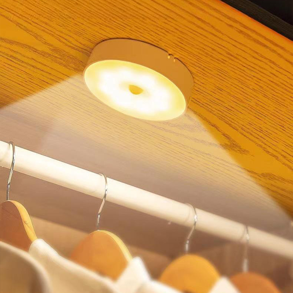 1+1 무타공 루밍 무선 LED 센서등 쿨화이트 화장실 신발장 현관문 충전식