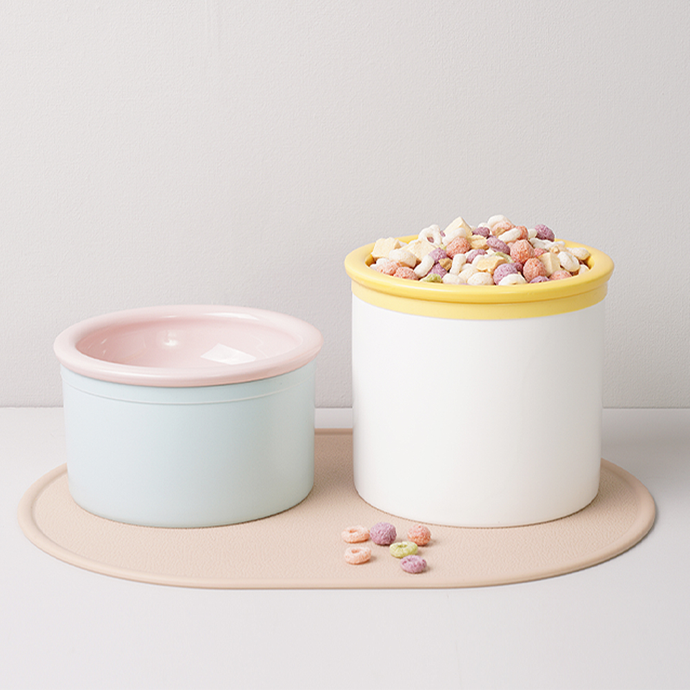 [강아지의날] 보울보울 강아지 고양이 밥그릇 식기세트 헬로볼 7cm 이미지 3