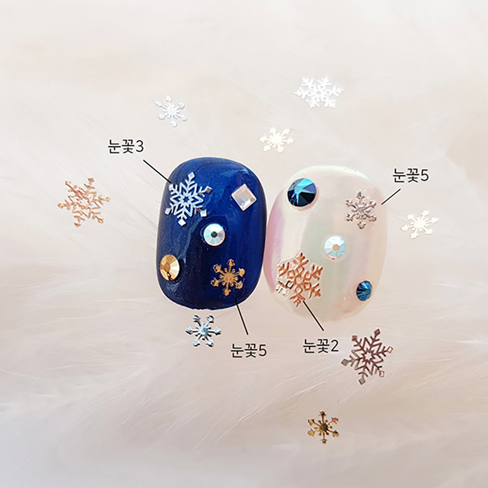 겨울 눈꽃 플레이크 보니비 메탈초박 대용량 백금 (NO3) 이미지 4