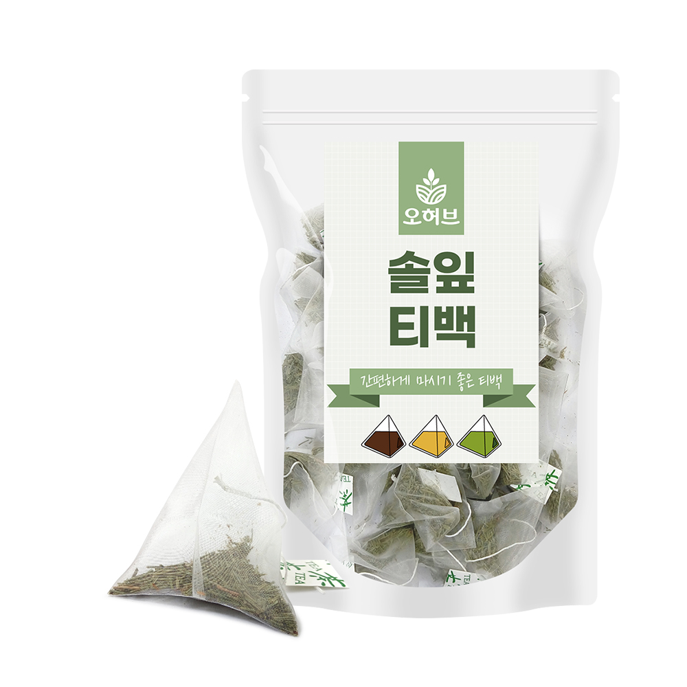 솔잎차 삼각티백차 소나무잎 100개입 식수대용 - 메인 이미지