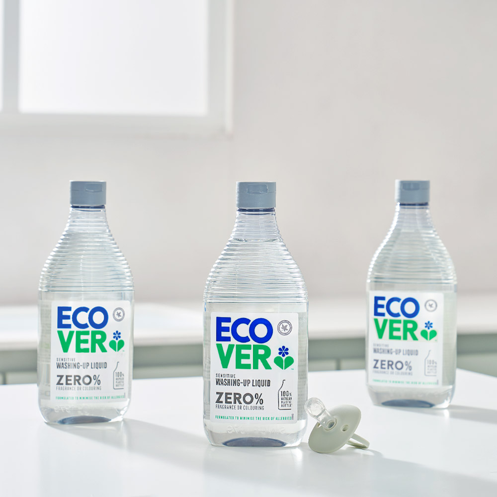 에코버 제로 저자극 주방세제 무향 450ml, 3개