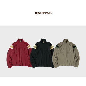캐피탈 KAPITAL 20/-천축 하드볼 하이넥 포켓론 T 티셔츠 3색 착용 후기 | 사이즈/핏 총정리 - 상품 이미지 1