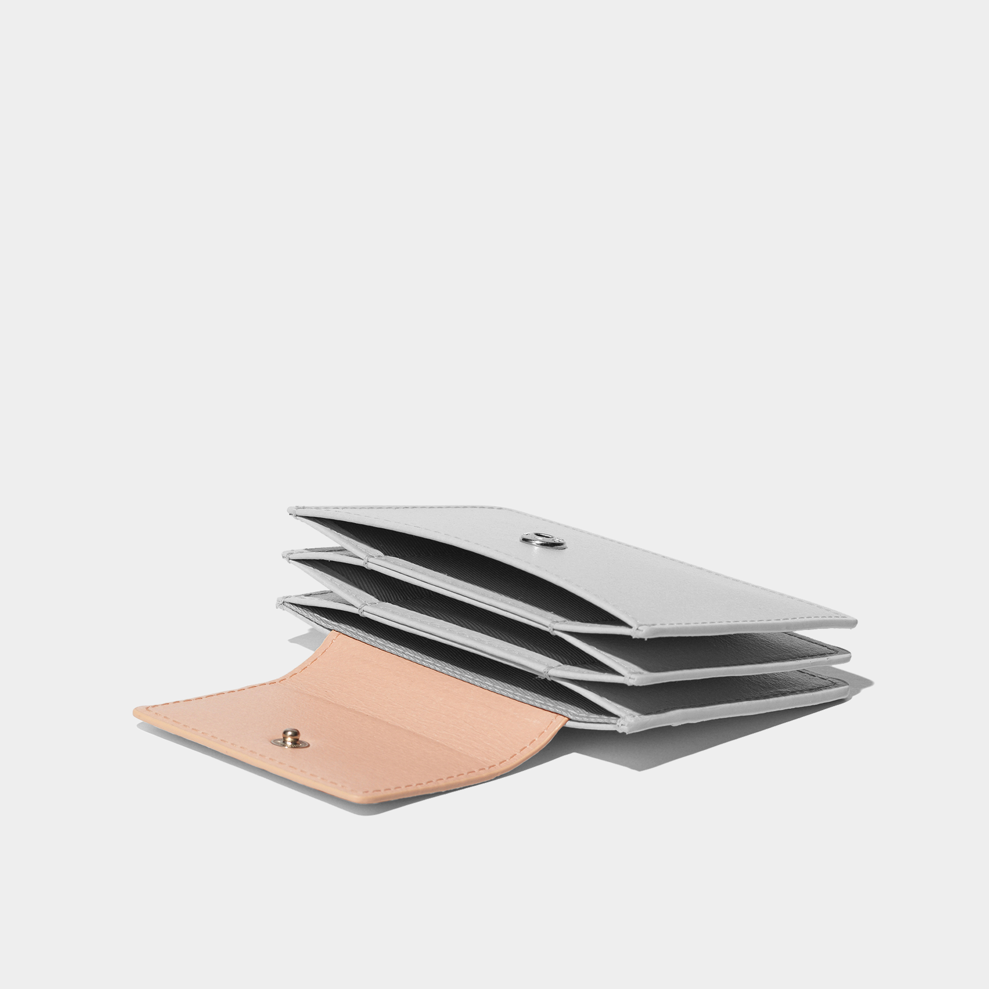 세미 플립 카드지갑/Sami Flip Card Wallet [Gray Pink] - 상세 이미지 4