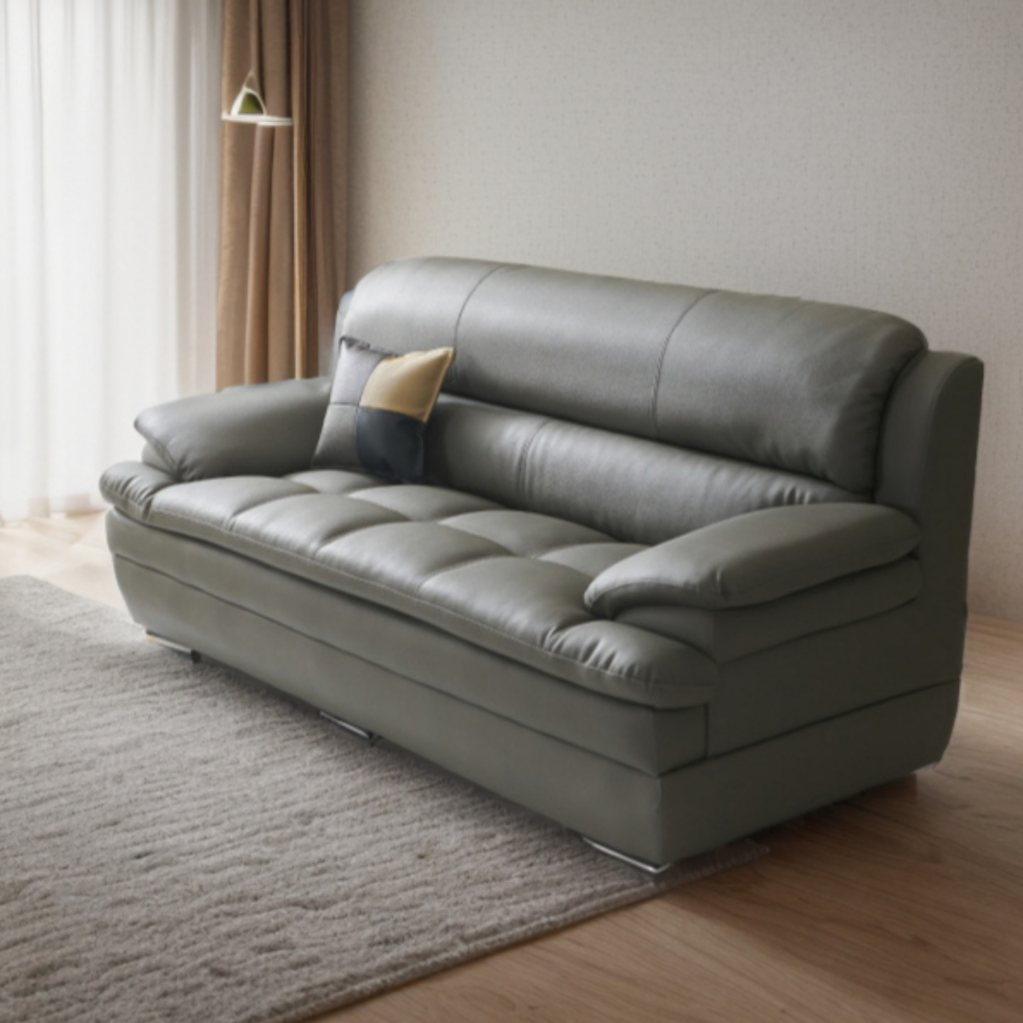 가구본 다프네 넓은쇼파 3인가죽소파