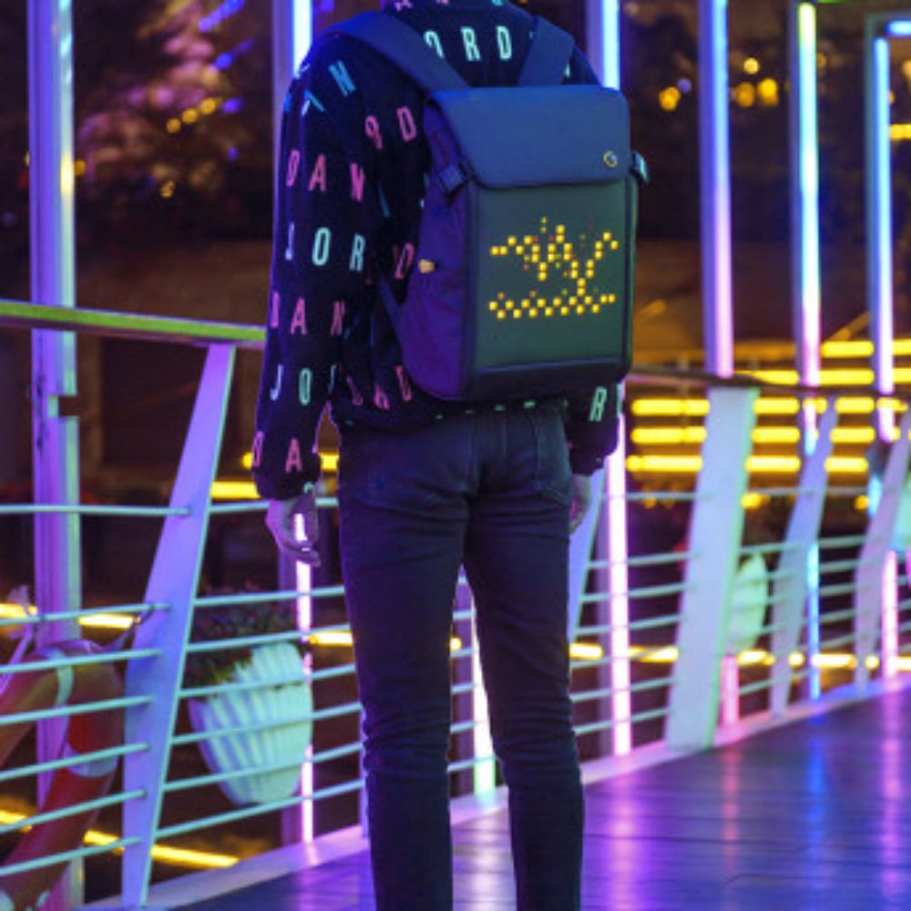 디붐 백팩 가방 pixoo backpack 대용량 수납공간 픽셀아트 신제품 - 상세 이미지 4