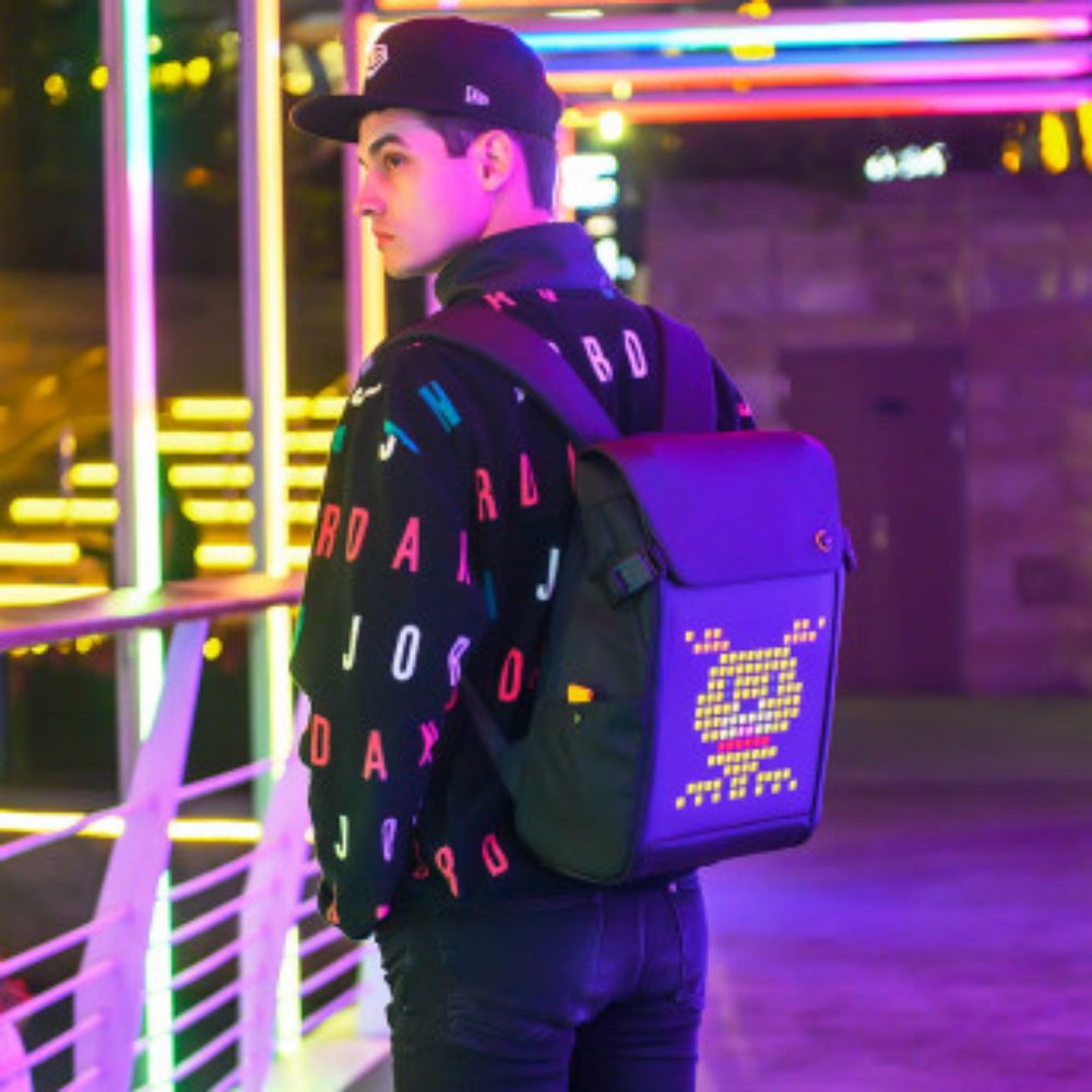 디붐 백팩 가방 pixoo backpack 대용량 수납공간 픽셀아트 신제품 - 상세 이미지 5