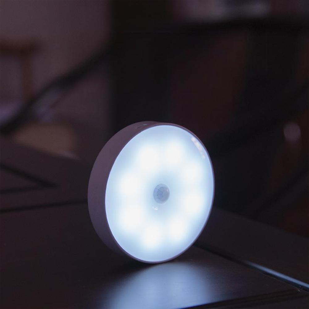 1+1 무타공 루밍 무선 LED 센서등 쿨화이트 화장실 신발장 현관문 충전식