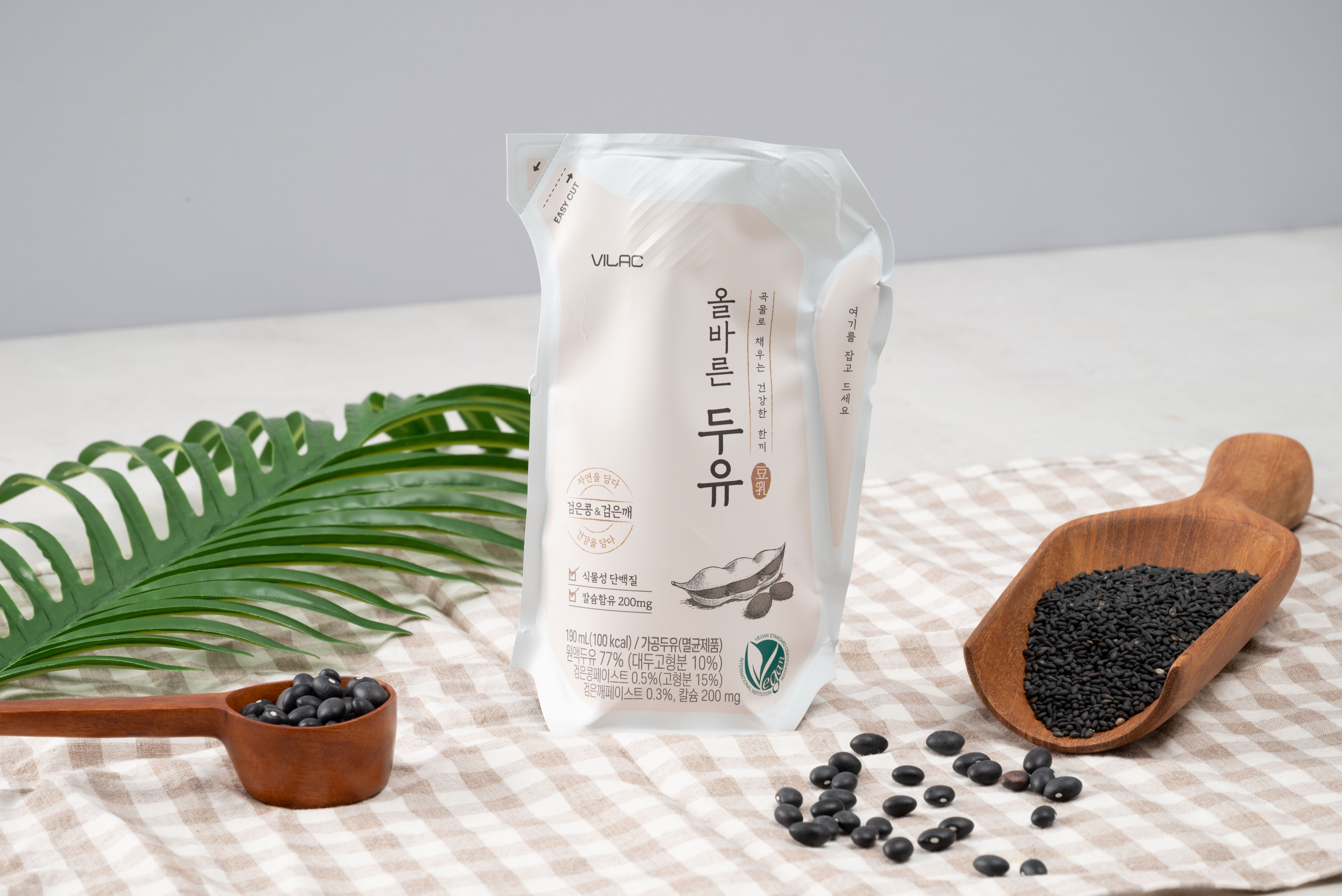 [비락] [12팩+12팩] 올바른 두유 검은콩 고칼슘 두유 190ml - 상세 이미지 2