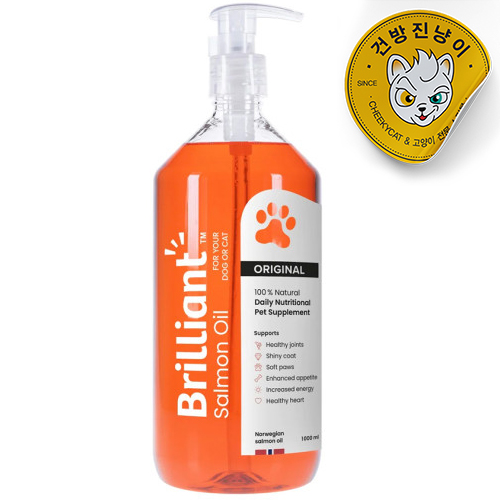 브릴리언트 연어오일 강아지 고양이 영양제 1000ml - 메인 이미지