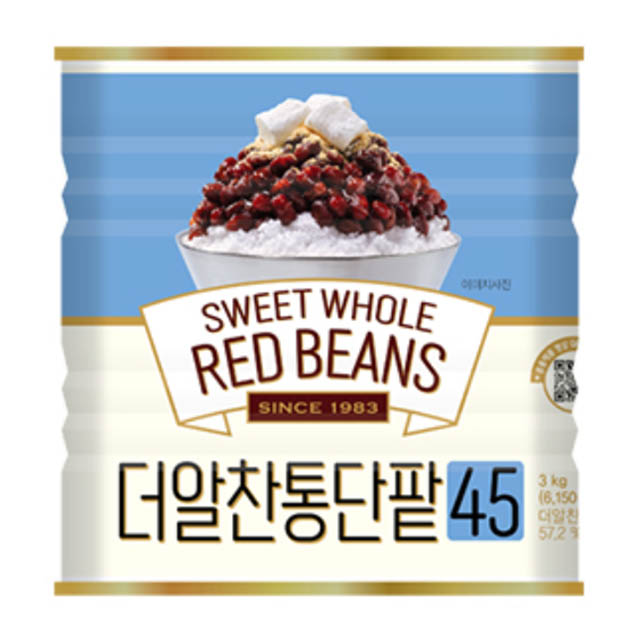 대두식품 화과방 통단팥 3kg 빙수 더알찬통단팥 - 상품 이미지