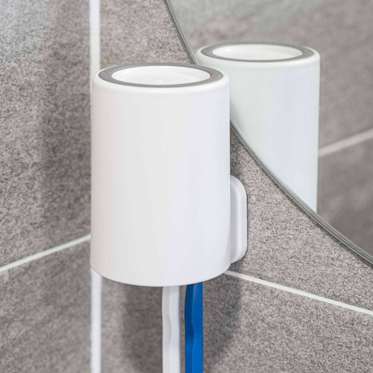 바이챈스 2구 칫솔꽂이 칫솔 거치대 양치컵 걸이 무타공