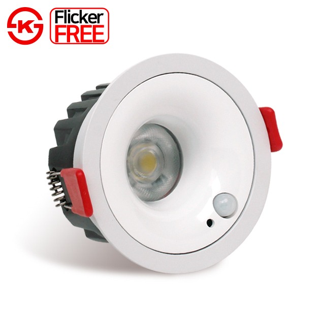 LED 매입 센서등 에코로얀 7.4cm(3인치) COB 10W 움푹 다운라이트 플리커프리 매립등 현관 복도 이미지 7