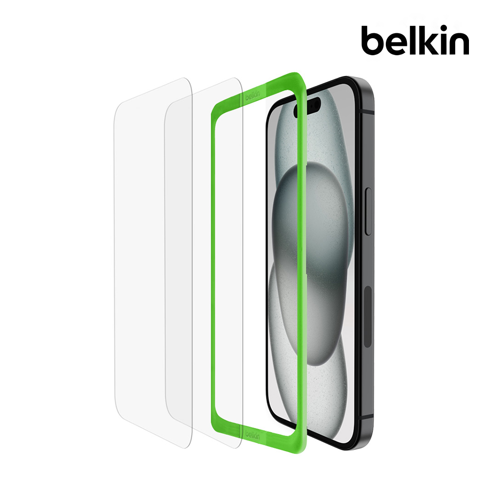 벨킨 아이폰16 15 이지프레임 템퍼드 강화유리 필름 2매 OVA143zz 제품 이미지