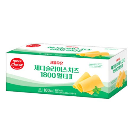 [자체제작][서울우유] 체다치즈 슬라이스(멀티2) 100매 1.8kg