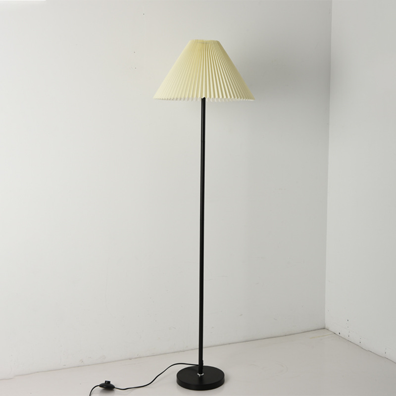 북유럽 장스탠드 버섯 플로어 램프 주름 엔티크 침실 거실 카페 조명 Mushroom Floor Lamp 단색광(따듯한 빛) - 상세 이미지 4