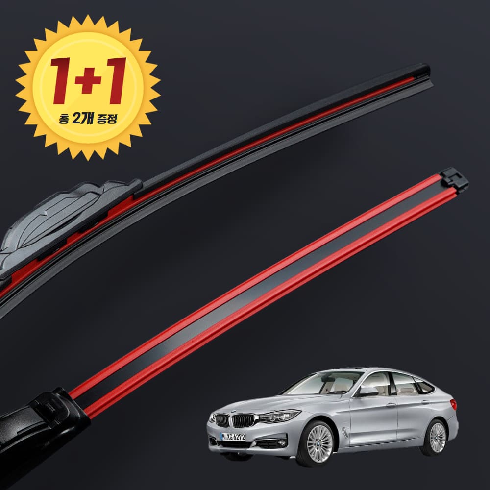 1+1 BMW 3GT F34 프리미엄 하이브리드 윈도우브러쉬 와이퍼 블레이드 PR - 메인 이미지