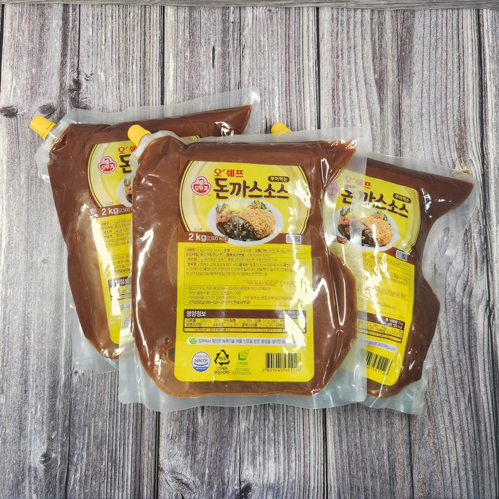 오뚜기 오쉐프 부어먹는 돈까스소스 업소용 스파우트팩 2kg, 1개 - 상세 이미지 3