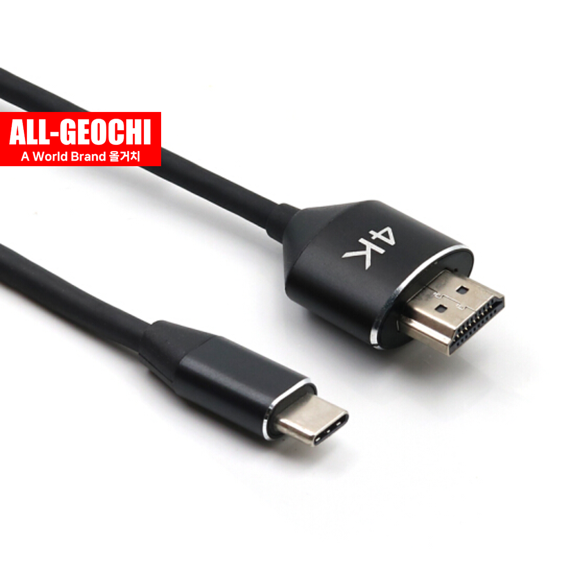 USB-C to HDMI 4K 케이블 2M USB 3.1 미러링 모니터연결 젠더 컨버터 - 상세 이미지 2
