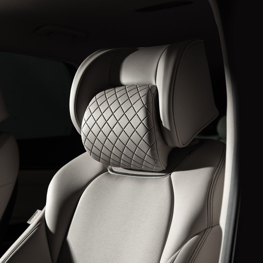 아임반 SP누빔 2세대 헤드레스트 차량용 목쿠션 자동차 목베개 헤드쿠션 1열 1P 모노블랙