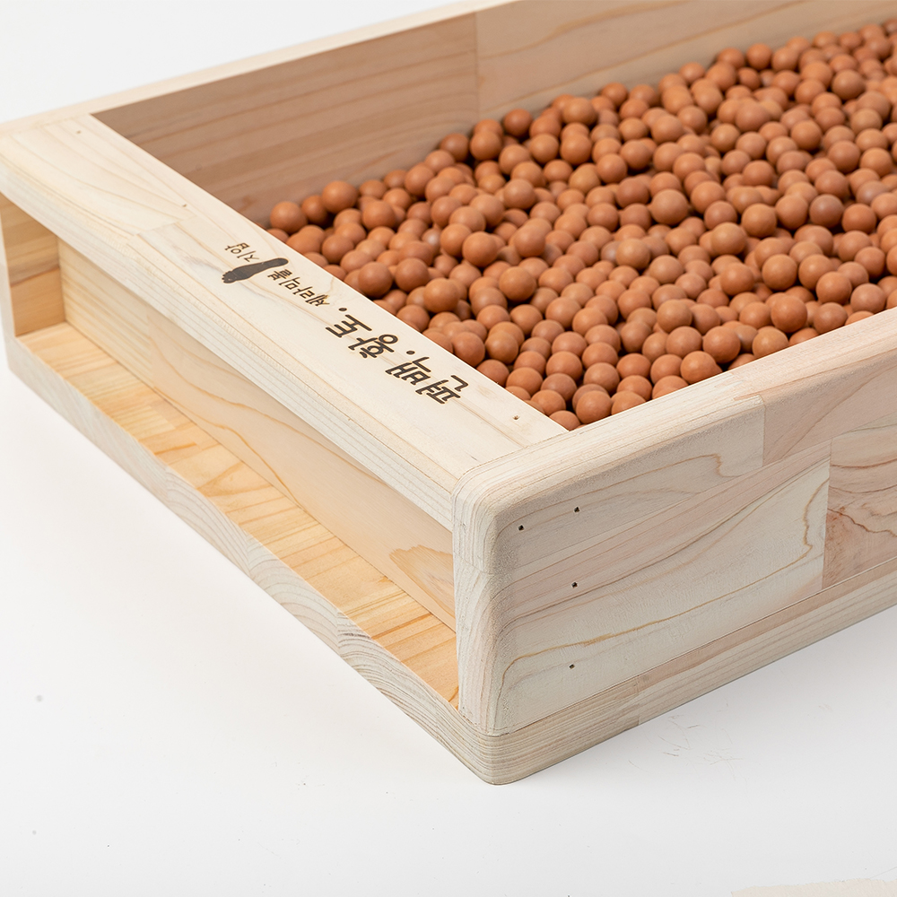 왓스업 PM12 편백나무 황토볼 발 마사지 맨발걷기 중사이즈 황토볼 3Kg 이미지 6
