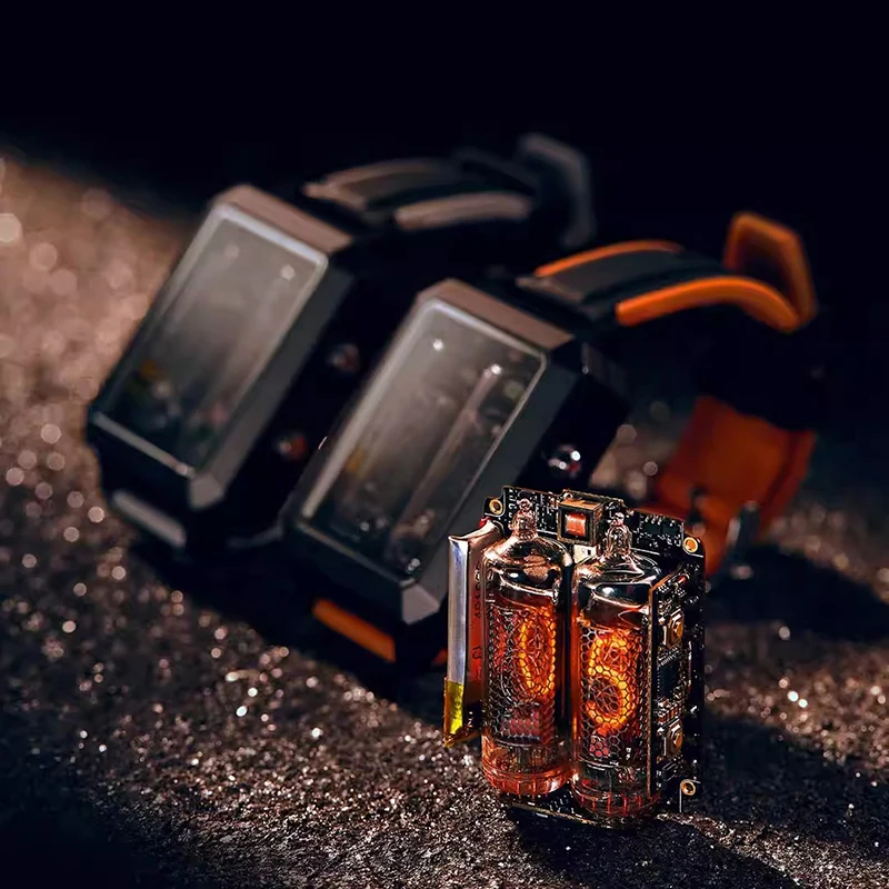 닉시관 램프 닉시튜브 손목 시계 사이버펑크 니키시 조명 진공관 시계 IN-16