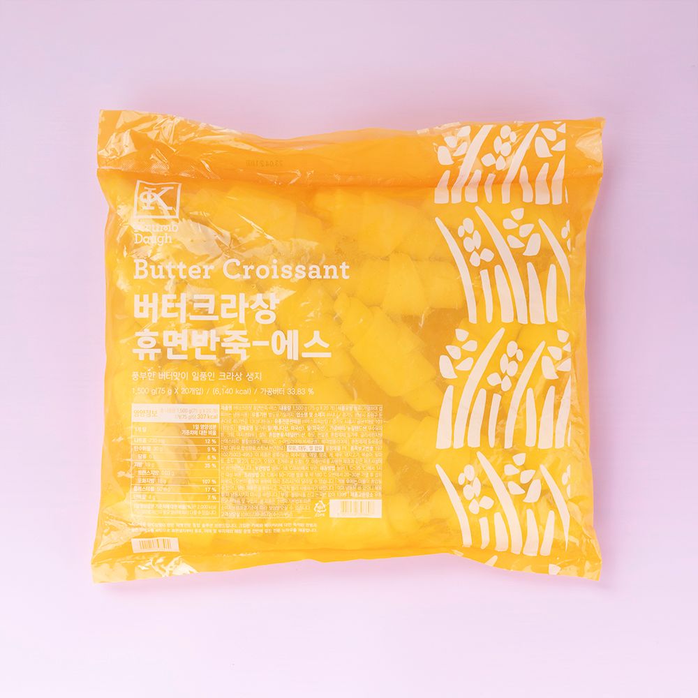SPC 삼립 버터 크로와상 냉동 생지 75gx20EA 홈베이킹 크라상 크로플 브런치 - 상세 이미지 2