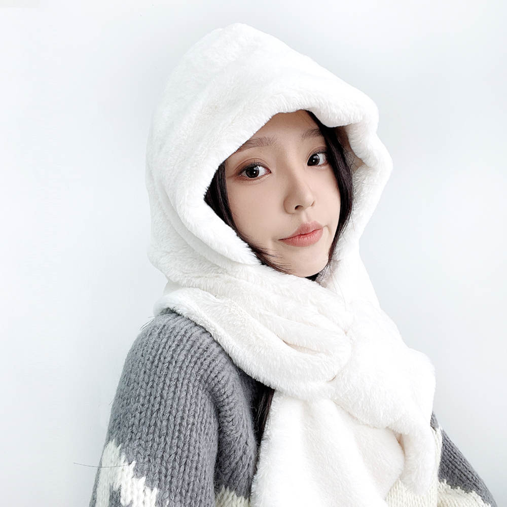 비에 투웨이 겨울 방한 밍크털 넥워머 바라클라바 - 메인 이미지