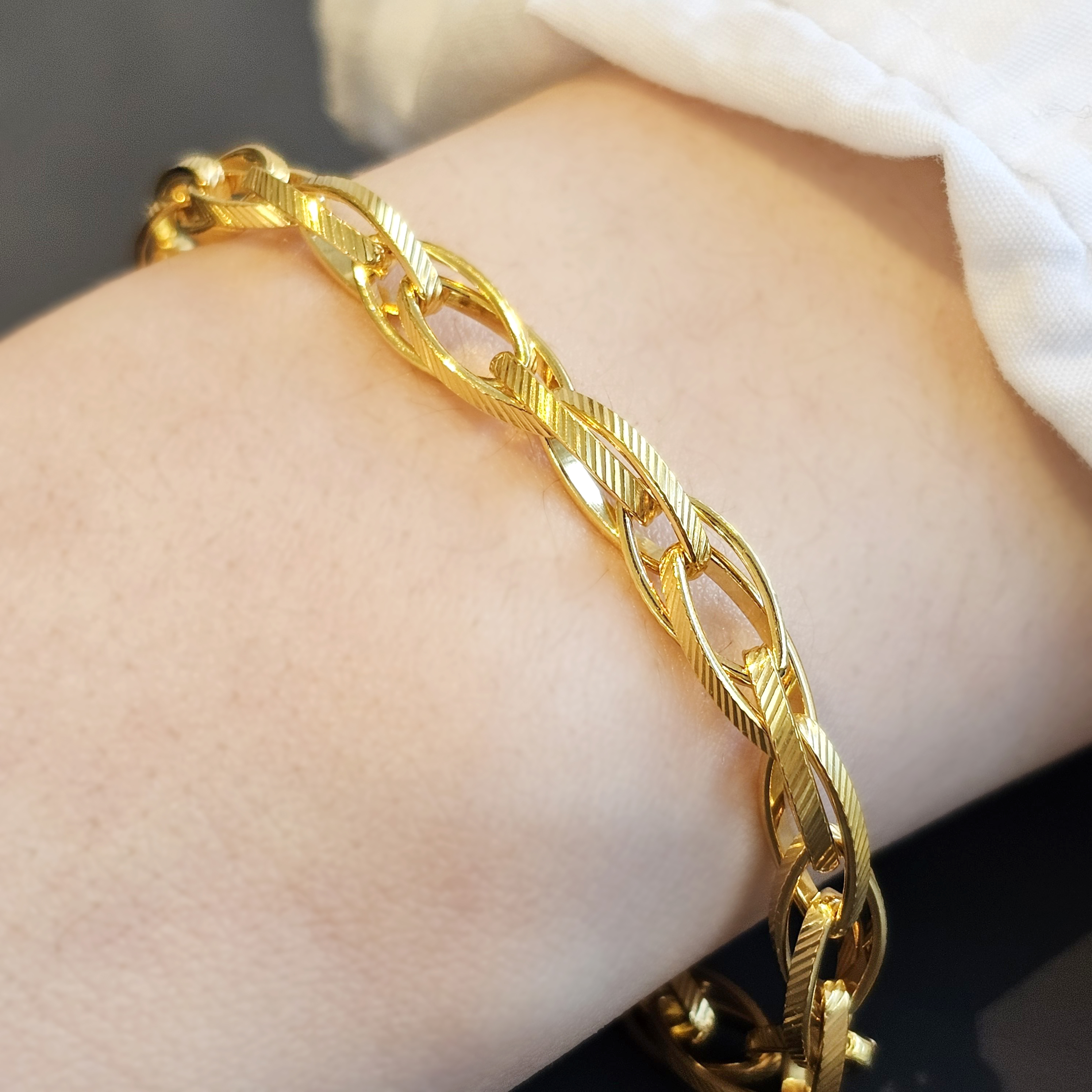 24k 클립 체인팔찌 여자 남자 순금팔찌