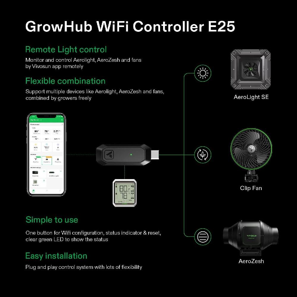 VIVOSUN AeroLight A100SE 풀스펙트럼 LED 재배등의 저소음 팬
