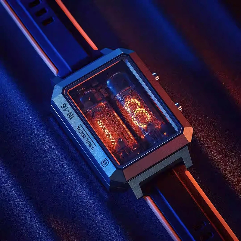 닉시관 램프 닉시튜브 손목 시계 사이버펑크 니키시 조명 진공관 시계 IN-16