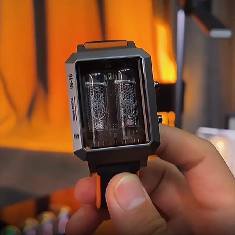 닉시관 램프 닉시튜브 손목 시계 사이버펑크 니키시 조명 진공관 시계 IN-16